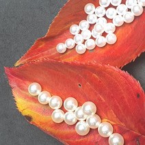 고광택 무공진주5mm 6mm 7mm 8mm악세사리부자재 수공예재료 구멍 없는 진주알, 8mm(화이트)80g