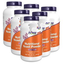 나우푸드 뉴트리셔널 이스트 파우더 284g NOW Nutritional Yeast Powder, 6팩
