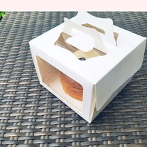 주연상사 미니 케익 상자 화이트, 수량50장, 1개