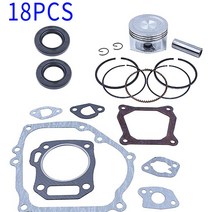 발전기 트리머 엔진 모터 및 피스톤 링 개스킷 68MM 혼다 GX160 GX200 168F 5.5/6.5HP 모어 수리용 오일 씰 키트 18 피스