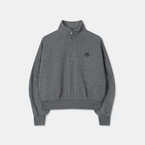 스파오 SPAO 윈터 리얼 반집업 맨투맨 기모 SPMWC4VG91 GRAY