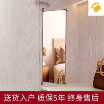 전신거울 가정용 옷장설치 미러 슬라이드 접이식 착용, 기타, 아니, 로즈골드 30*100cm 양문 전용