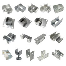 사각파이프조인트 100X100 각파이프조립식연결부속, 사각조인트 고정각도 브라켓, 1개