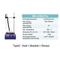 IKEME 실험실 디지털 핫 플레이트 자기 교반기 Hotplate MS-H280-Pro Dlab 전기, 01 SET_02 220V_02 미국 플매트 카펫 러그