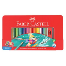 파버카스텔 수채 틴케이스 색연필, 60색, 2개