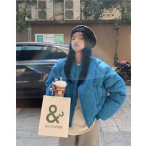 HQINT 여자 자켓 겨울잠바 여성자켓 여성용 재킷 일자핏 데일리 오피스룩 트위드 여성 가을 잠바 겨울 캐주얼 정장자켓 점퍼 ZB-49597