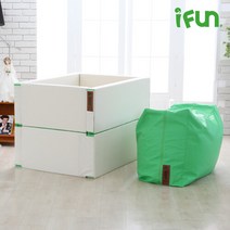 [아이펀]아이러브하우스 2단범퍼침대(Bean Bag 소파포함)