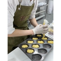 마들렌 반죽(생지) 홈베이킹 디저트 키트 400g(12개) + 글레이즈드, 초코, 400g