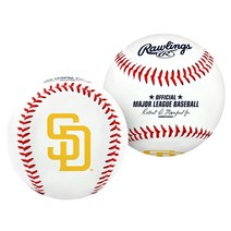 Rawlings MLB LA 다저스 야구공 화이트163587, San Diego Padres