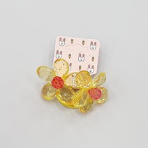 도도플라워 컷팅 반짝 아동머리방울 머리끈(한쌍)