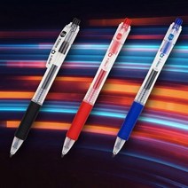 클립펜 문방구 학용품 볼펜 Q노크 0.5mm 12p, SM:검정, 단품