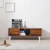 낮은 북유럽 서랍 거실장 1000 리바트 TV 이케아 티비 다이 1단, 그레이