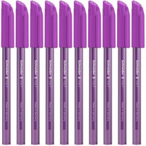 일본직발송 3. 슈나이더(SCHNEIDER) 슈나이더 SCHNEIDER 볼펜 비즈 VIZZ 펜촉:F (세자) 바이올렛 1상자 10, One Size, One Color