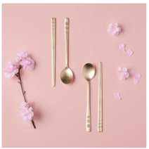 오부자 방짜유기 완 2인수저세트, 1세트, 숟가락 2p + 젓가락 2p