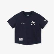 [AK PLAZA] [뉴에라키즈] MLB 빅 로고 뉴욕 양키스 티셔츠 네이비(12824458)