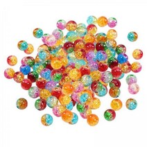 2-3pack 200pack 라운드 크래클 비즈 8mm 수제 비즈 DIY 보석 봉제