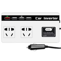 냉장고 차량용 냉장고 미니 냉장고 차량용 인버터 12V 24V 회전 220V 화물자동차 승용차 전원변환 변압기 USB 급속충전 플래시 충전 디지털 디스플레이, 보여진 바와 같이, 옵션1