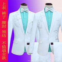 남성 패션 정장 드레스 쇼 호스트 코러스 가수 예술 테스트