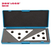 정밀 앵글 블록 세트 1 ~ 5 도 & 30 선반 기계공 그라운드 개, 한개옵션1, 02 2pcs set