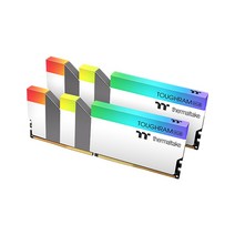 엠지컴/써멀테이크 DDR4 16G PC4-25600 CL16 TOUGHRAM RGB 화이트 (8Gx2)