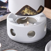 힐링타임 도자기 티워머(화이트) 차데우기 다도워머, 상세 참조, 1개