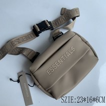 파우치 힙색 힙팩 크로스백 가방 남녀공용 캐주얼 여행 블랙 카키색 숄더백 필수품, 카키 C