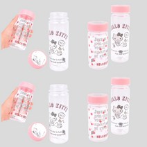 포레H 헬로키티물병 스포츠물병 플라스틱물통 보냉물병 휴대용보틀 휴대용텀블러 키즈텀블러 여직원선물, 500ml