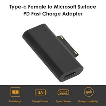 서피스독 102w 유형 c pd 고속 충전 플러그 usb c 어댑터 변환기 microsoft surface pro 8 7 6 5 3 go book studio 노트북 액세서리, 1pc 45w 어댑터