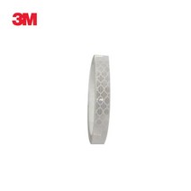 3M 프리즘형 반사테이프 10mm 백색 반사판테이프 안전표시테이프, 1개