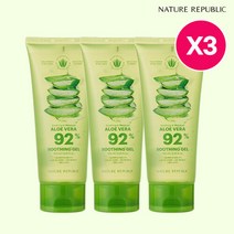 [네이처리퍼블릭] 수딩 앤 모이스처 알로에베라 92% 수딩젤 (튜브) 3개, 250ml