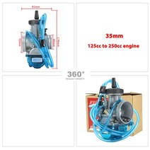 PWK KEIHIN 2T 4T 엔진용 카브레타 33 34 35 36 38 40 42mm 100-500cc 더트 피트 자전거 모토크로스 바이크 오토바이 스쿠터 ATV 쿼드 UTV, [09] 34mm B