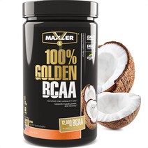 맥슬러 골든 BCAA 파우더 60인분, 코코넛 워터개, 14.8 온스(1팩)
