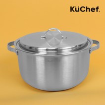 쿠쉐프 통5중 인덕션용 스텐 곰솥 냄비 인덕션 전용 큰 대용량 대형 곰탕 사골 업소용 스탠 28cm, 곰솥28cm(사골용)