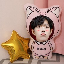 샤오잔 굿즈 캐릭터 쿠션 베게 스타 응원 선물 17종, 8, 30cm(단면)