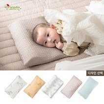 [비비엔다] 천연라텍스 아기베개 모음, 그레이가든 (밤부시어서커 커버)