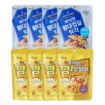 오희숙전통부각 황태껍질튀각35g*4봉 후라이드 깡오징어30g*4봉, 1