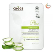 찹스 유기농 녹차 마스크팩 텐셀시트 25ml