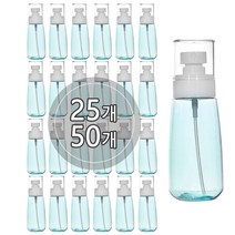 [25개묶음판매] UPG PETG 친환경 스프레이용기 30ml 60ml 80ml 100ml 페이셜 미스트 공병, 100ml 블루, 흰색캡, 25개