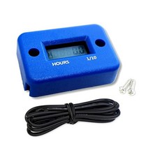 Motorcycle Hour Meter LCD Digital Moto Ski Timer Accumulator Tachometer for Racing Car Working Gauge, 03 파란