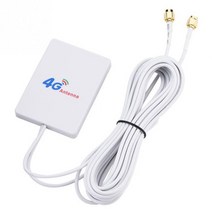 공유기 3m 케이블 3g 4g LTE Antenne 화웨이 LTE 모뎀 라우터 Aerea Con SMA Connettore 방수 테이프 듀얼 RG174 포함, 01 white