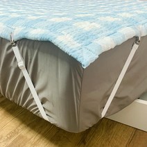 다린 침대시트 고정밴드 패드 매트리스커버 집게 밀림방지, 1개, 침대시트고정밴드/특대-화이트/2개1세트