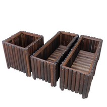 정원 마당 원목 울타리 화분 테라스 화단 전원주택 꾸미기 지지대 펜스, 60 * 40 * 40 두께 2.5cm