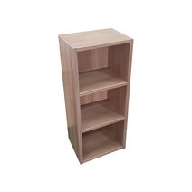 제이드 가구 두께 2.4cm 공간박스 2단 3단 4단 수납장 국산 우수한자재 낮은 책장 책꽂이, 3단 오크
