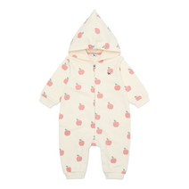 [블루독베이비8] FW 러블리후르츠우주복 HJ 43A1360001 (BLUEDOG BABY 유아 출산 백일 선물 도트 강아지 내