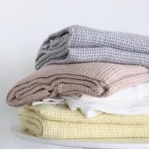 모달 와플 먼지없는 썸머픽 순면 피그먼트 여름 홑 이불, 썸머픽 모달 와플 베이지