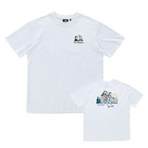 뉴발란스 공용 아이비 보이앤걸 백패킹 반팔티 티셔츠 NBNEC2L303-WH