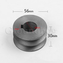 V벨트 풀리 A 타입 더블 슬롯 풀리 모터 풀리 소재 주철 직경 50mm 100mm, 30x24x56mm