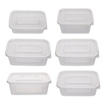투명 사각 밀폐용기 소분 1개, 7호(투명) 2700ML 1개