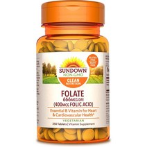 Sundown Folic Acid 선다운 엽산 400mcg 350타블렛