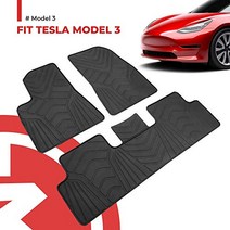 독일 직구 Tesla 모델 3 바닥 매트 2022 2021-2017용 BougeRV 바닥 매트 고무 매트 세트 자동차 매트 액세서리 모델 3용 방수 자동차 카펫 세트(매트는 운전자 발판을 덮지 않음)-17667